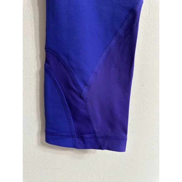 Lululemon Purple Crop Leggings Athletic Yoga‎ Running Pants with Pocket - Picture 3 of 8